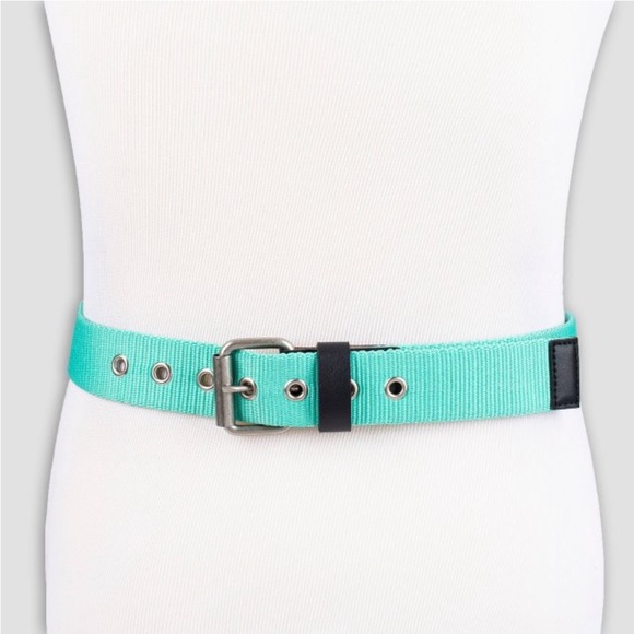 Men’s Teal Brushed Nickel Belt by Original Use - Picture 7 of 7